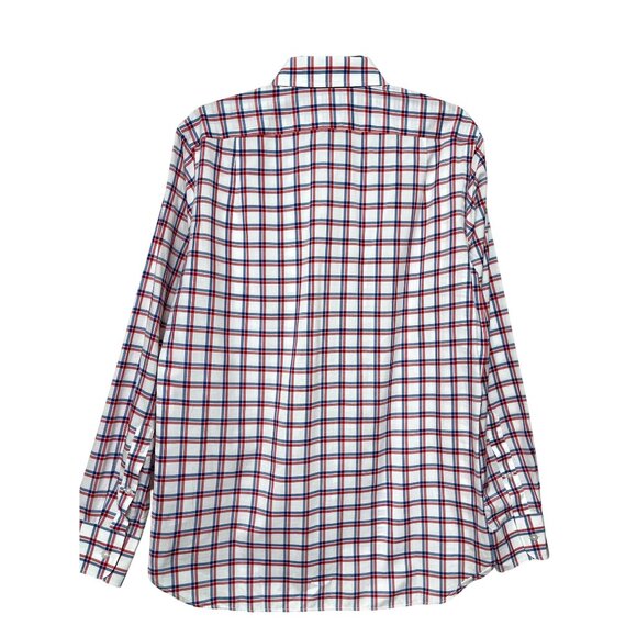 J.Crew Mens Cotton Red & Blue Plaid Button-Down Long Sleeve Shirt M - Picture 3 of 6